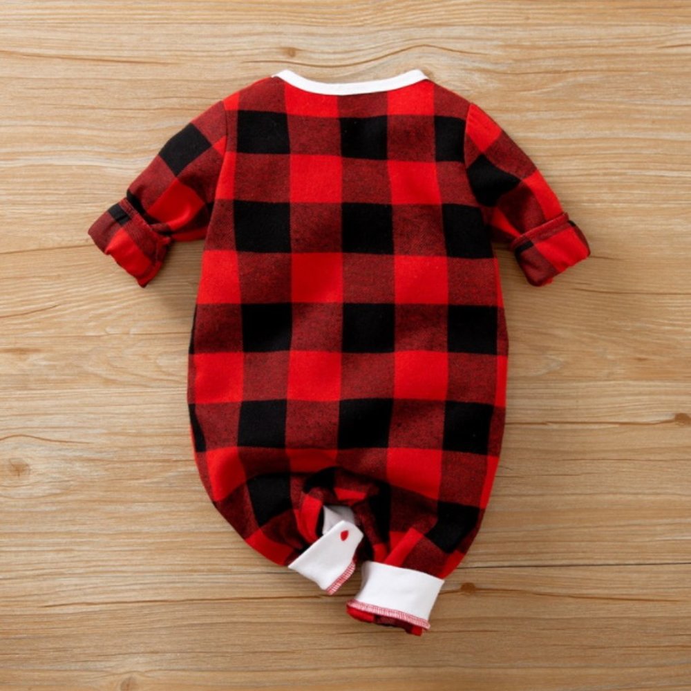 Girl girls boy boys baby toddler Christmas Holidays jumpsuit outfit reindeer new - Picture 2 of 5